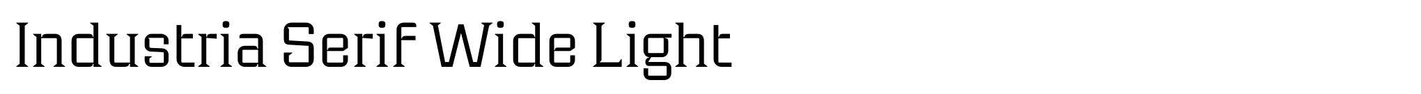 Industria Serif Wide Light image